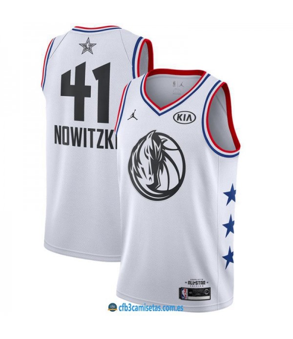 CFB3-Camisetas Dirk Nowitzki 2019 All Star White