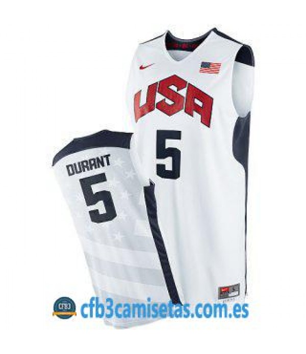 CFB3-Camisetas Kevin Durant Selección USA 2012 Bl...