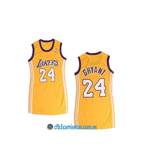 CFB3-Camisetas Kobe Bryant LA Lakers Amarillo Muje...