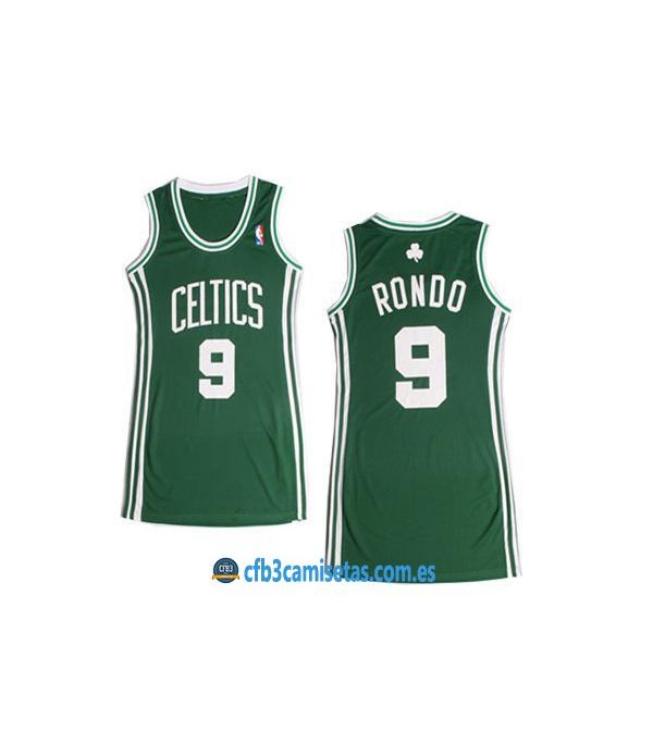 CFB3-Camisetas Rajon Rondo Boston Celtics Verde Mu...