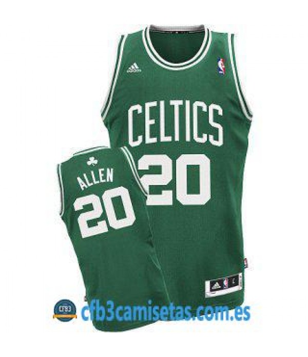 CFB3-Camisetas Ray Allen Boston Celtics Verde y bl...