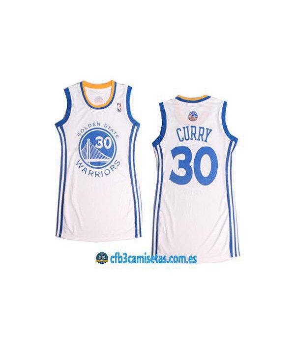CFB3-Camisetas Stephen Curry Golden State Azul Muj...