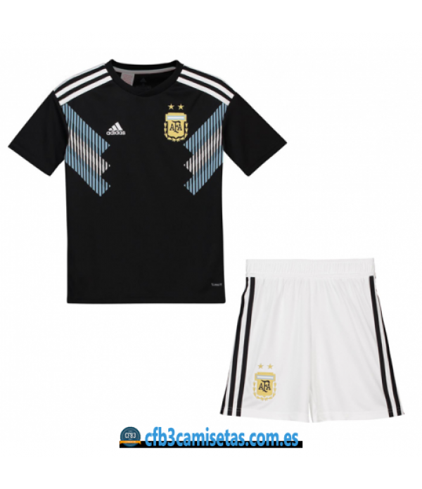 CFB3-Camisetas Argentina 2ª equipacion Mundial 2018 NIÑOS