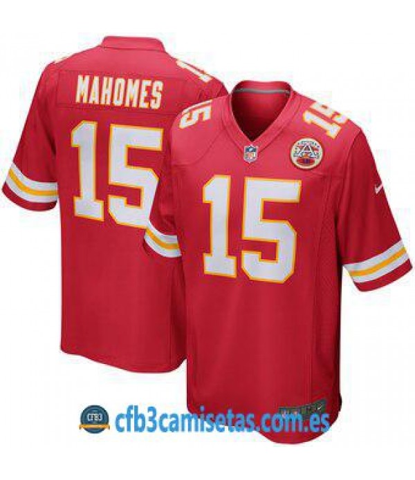 CFB3-Camisetas Patrick Mahomes Kansas City Chiefs
