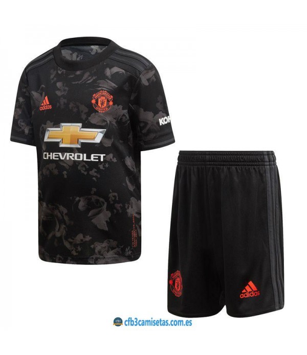 CFB3-Camisetas Manchester United 3a Equipación 2019 2020 Kit Junior
