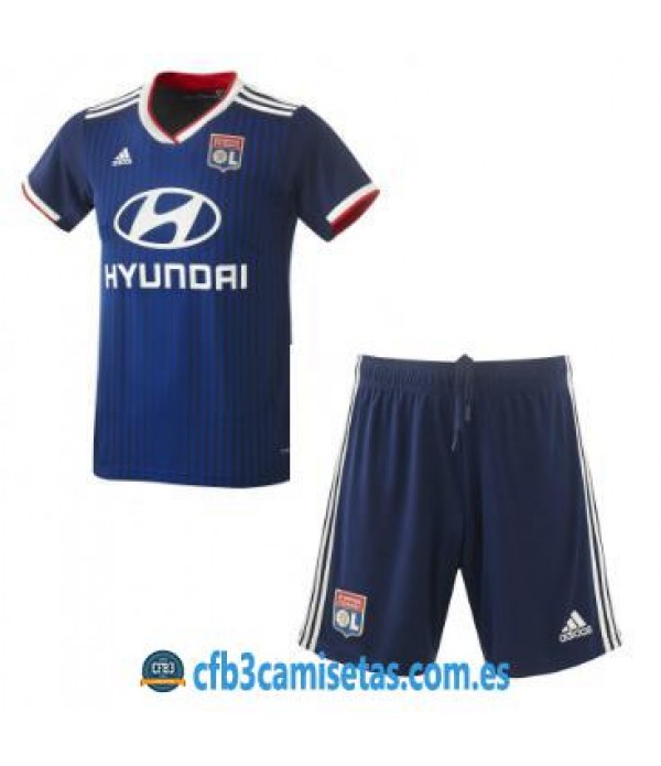 CFB3-Camisetas Olympique Lyon 2a Equipación 2019 2020 Kit Junior