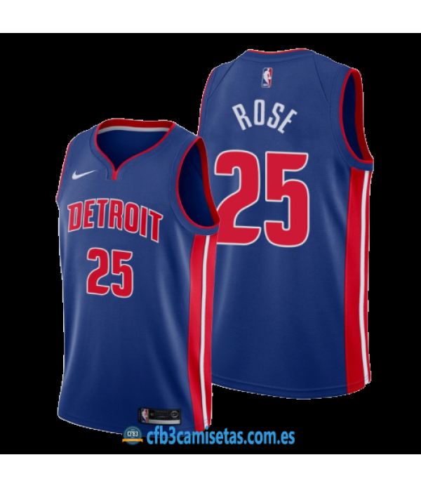 CFB3-Camisetas Derrick Rose Detroit Pistons Icon