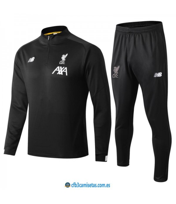 CFB3-Camisetas Chándal Liverpool 2019 2020 Negro