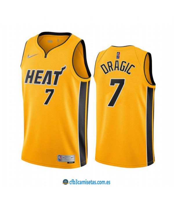 CFB3-Camisetas Goran dragić miami heat 2020/21 - earned edition