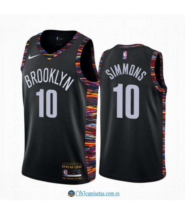 CFB3-Camisetas Ben simmons brooklyn nets 2020/21 - city edition