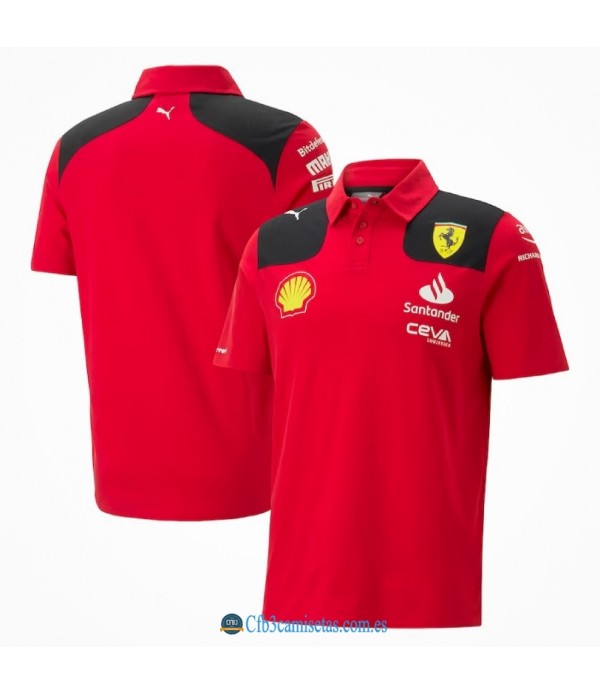 CFB3-Camisetas Polo scuderia ferrari 2023