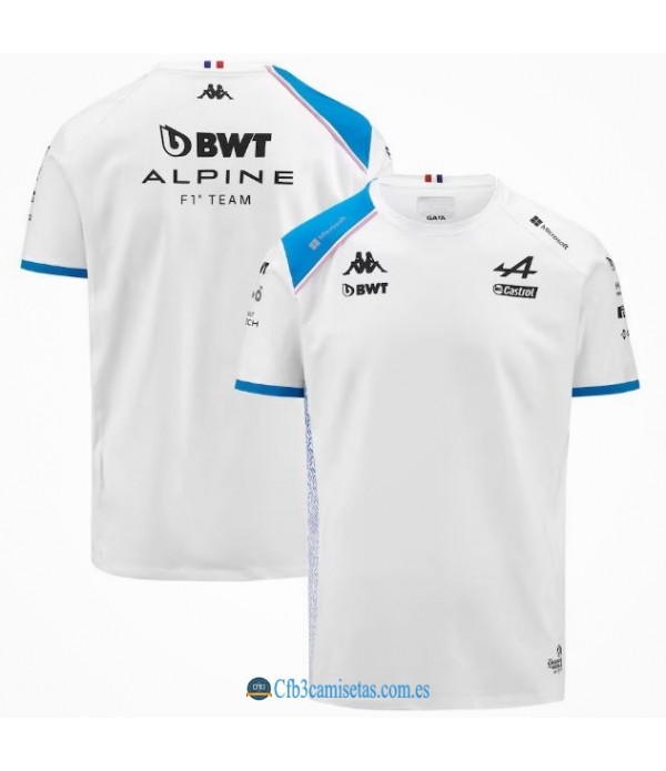 CFB3-Camisetas Camiseta bwt alpine f1 team 2023 blanca