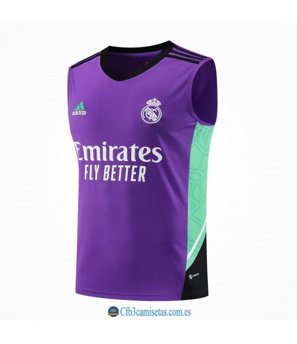 CFB3-Camisetas Camiseta entrenamiento real madrid 2023/24 morada-tirantes