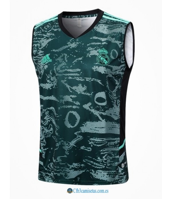 CFB3-Camisetas Camiseta entrenamiento real madrid 2023/24 verde-tirantes