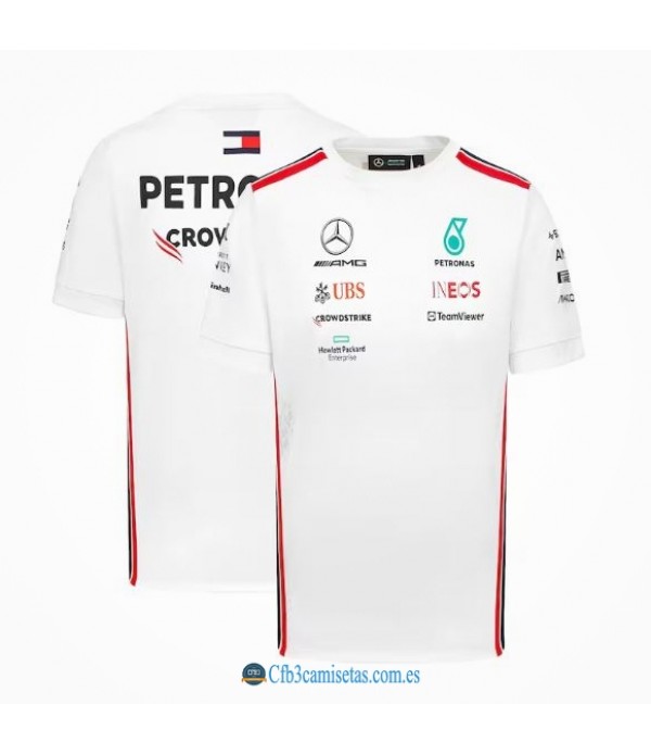 CFB3-Camisetas Camiseta mercedes amg petronas f1 2023 blanca