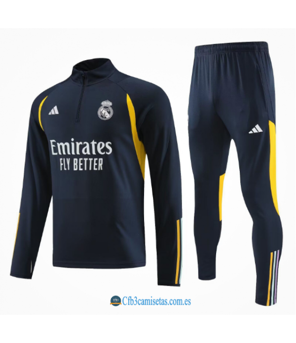 CFB3-Camisetas Chándal real madrid 2023/24 dark