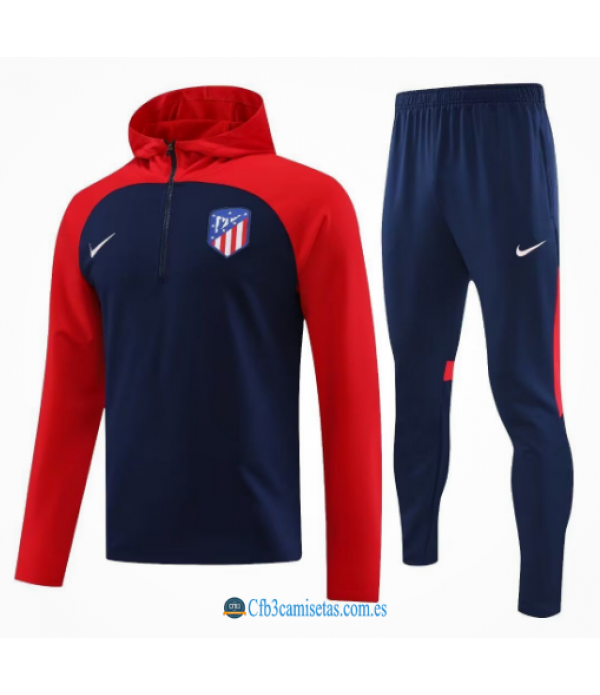 CFB3-Camisetas Chándal atlético madrid 2023/24 capucha