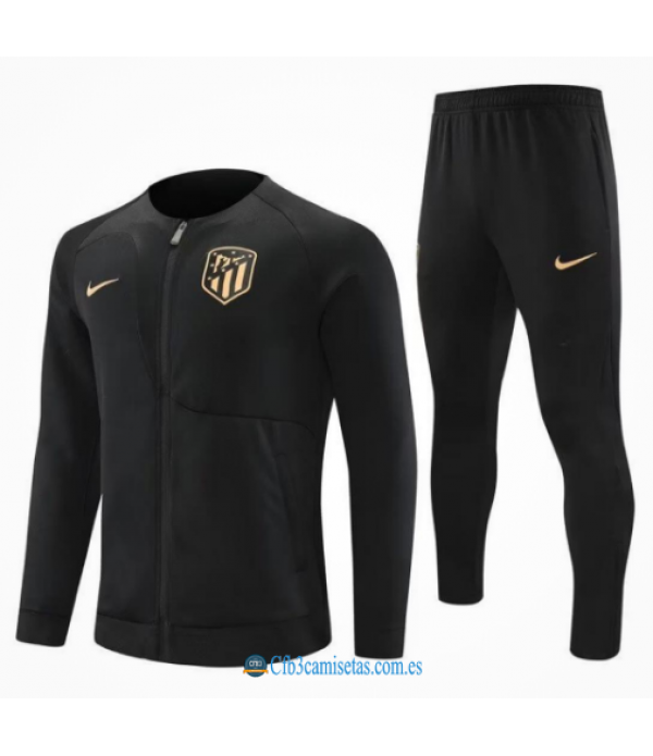 CFB3-Camisetas Chándal atlético madrid 2023/24 negro