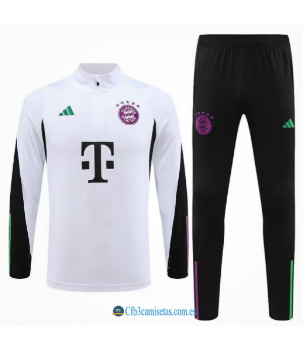 CFB3-Camisetas Chándal bayern munich 2023/24 white