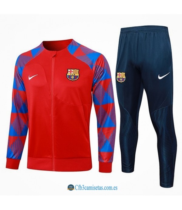 CFB3-Camisetas Chándal fc barcelona 2023/24 rojo