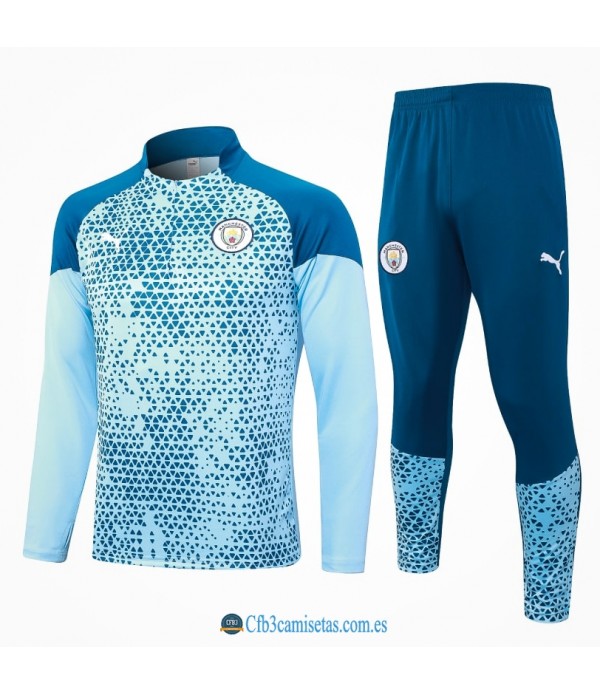 CFB3-Camisetas Chándal manchester city 2023/24 blue