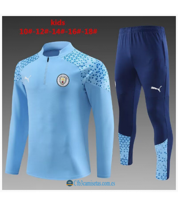 CFB3-Camisetas Chándal manchester city 2023/24 - niÑos