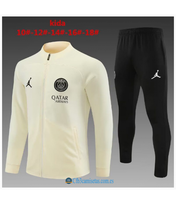 CFB3-Camisetas Chándal psg x jordan 2023/24 - niÑos