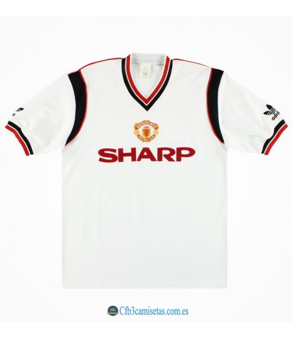 CFB3-Camisetas Manchester united 2a equipación 1984-86