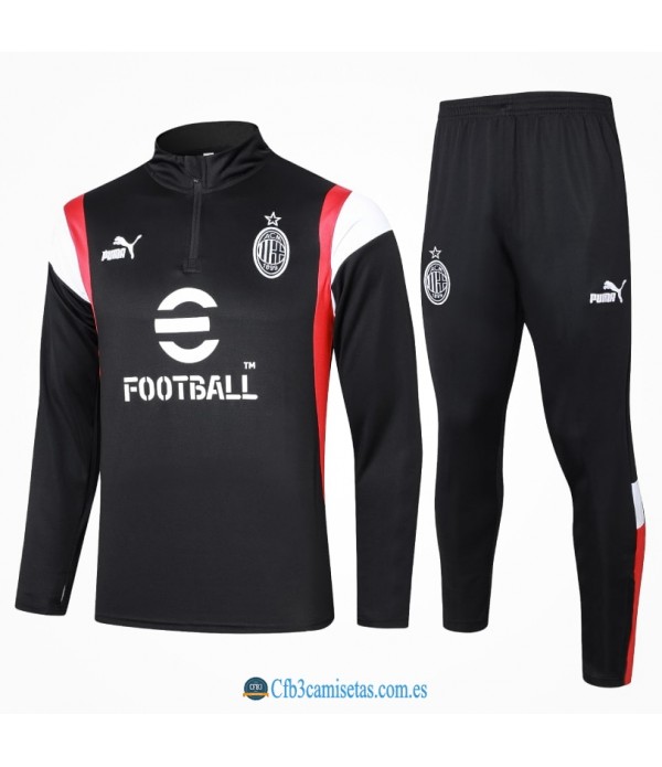 CFB3-Camisetas Chándal ac milan 2023/24 black