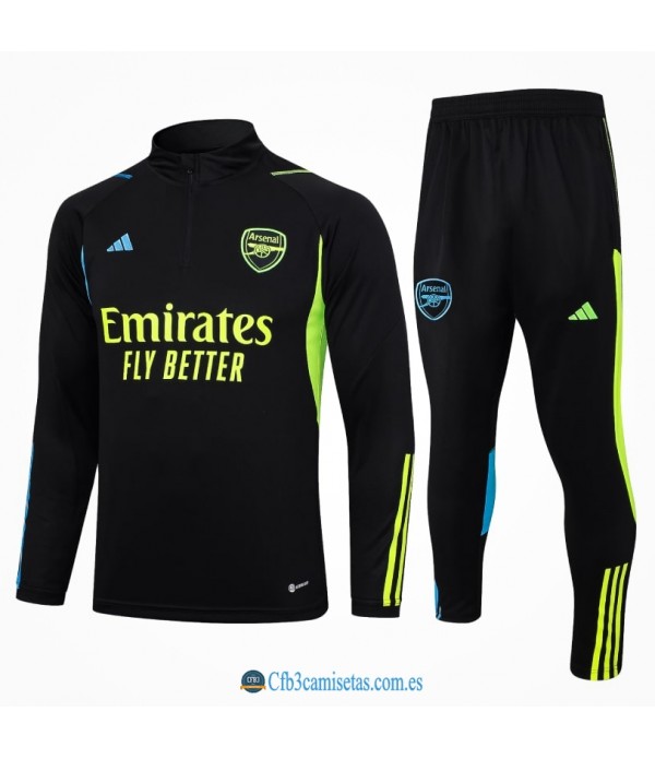 CFB3-Camisetas Chándal arsenal 2023/24 black