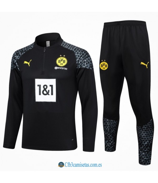 CFB3-Camisetas Chándal borussia dortmund 2023/24 black