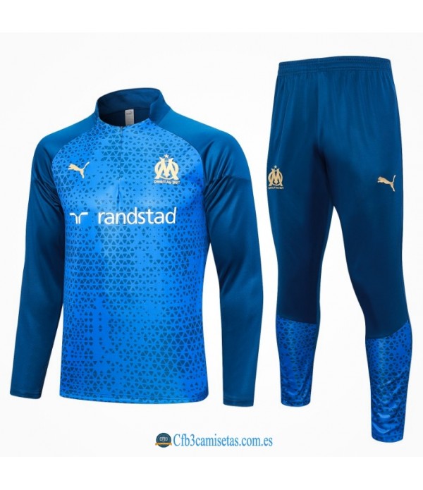 CFB3-Camisetas Chándal olympique marsella 2023/24 blue