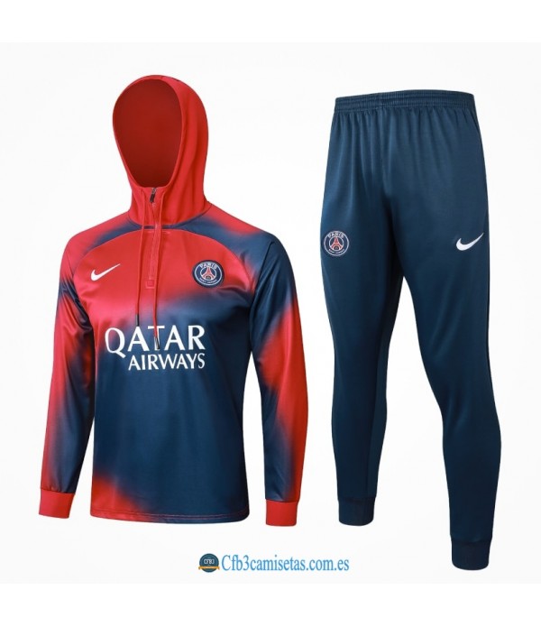 CFB3-Camisetas Chándal psg 2023/24 capucha