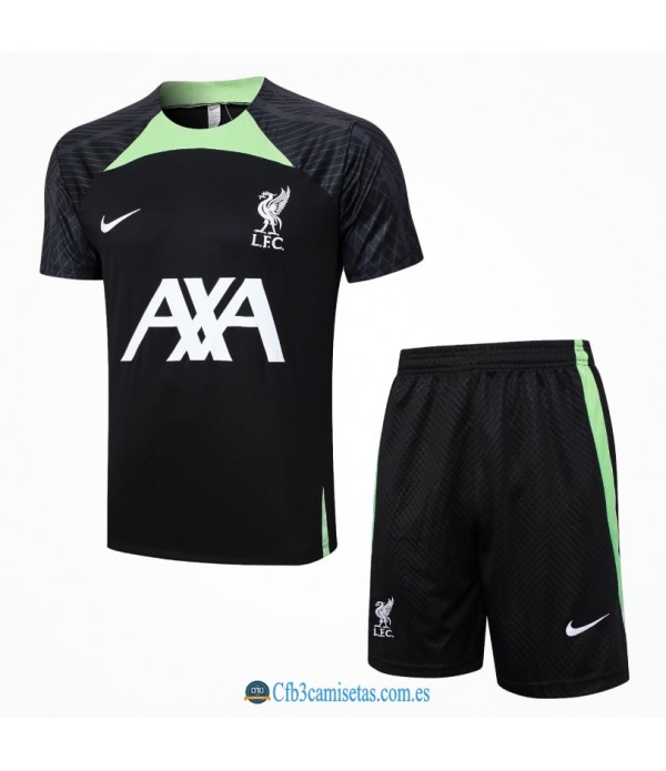CFB3-Camisetas Kit entrenamiento liverpool fc 2023/24 black