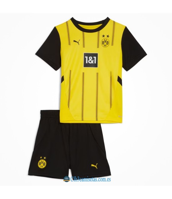 CFB3-Camisetas Borussia dortmund 1a equipación 2024/25 - niÑos