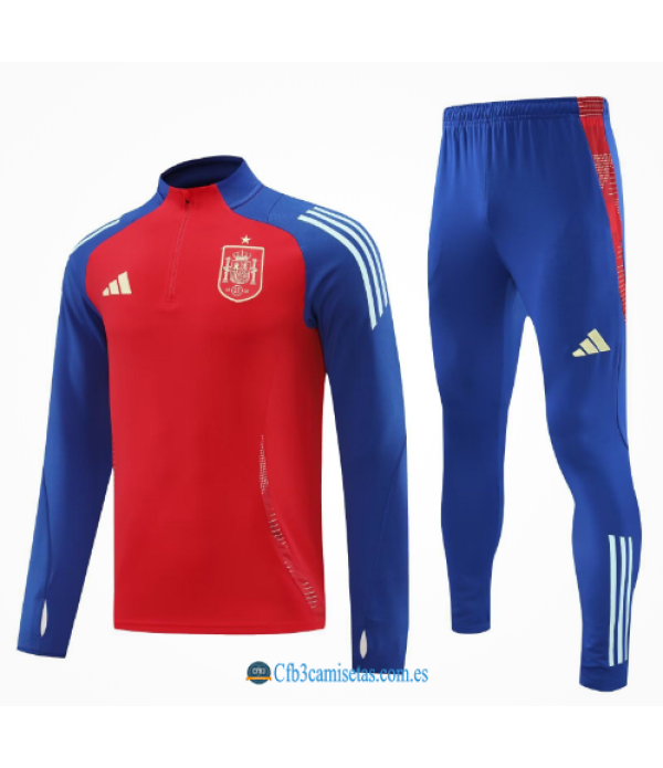 CFB3-Camisetas Chándal españa 2024 rojo