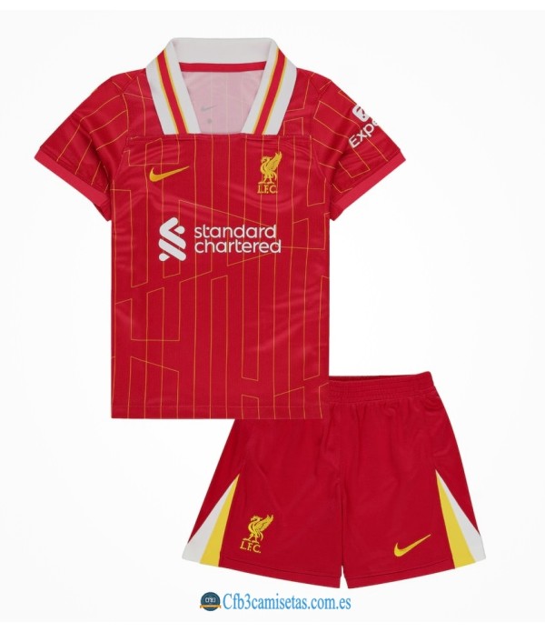 CFB3-Camisetas Liverpool 1a equipación 2024/25 - niÑos