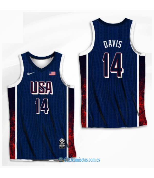 CFB3-Camisetas Anthony davis usa 2024 jjoo parís