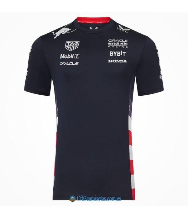 CFB3-Camisetas Camiseta oracle red bull racing 2024 team usa