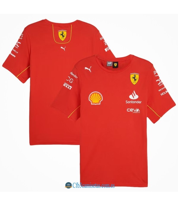 CFB3-Camisetas Camiseta scuderia ferrari 2024