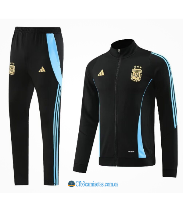 CFB3-Camisetas Chándal argentina 2024 negro