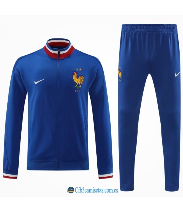 CFB3-Camisetas Chándal francia 2024 blue