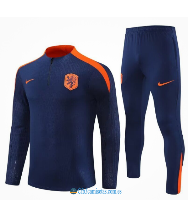 CFB3-Camisetas Chándal holanda 2024 dark blue