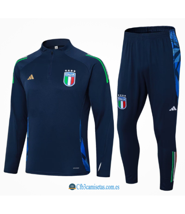 CFB3-Camisetas Chándal italia 2024 dark blue