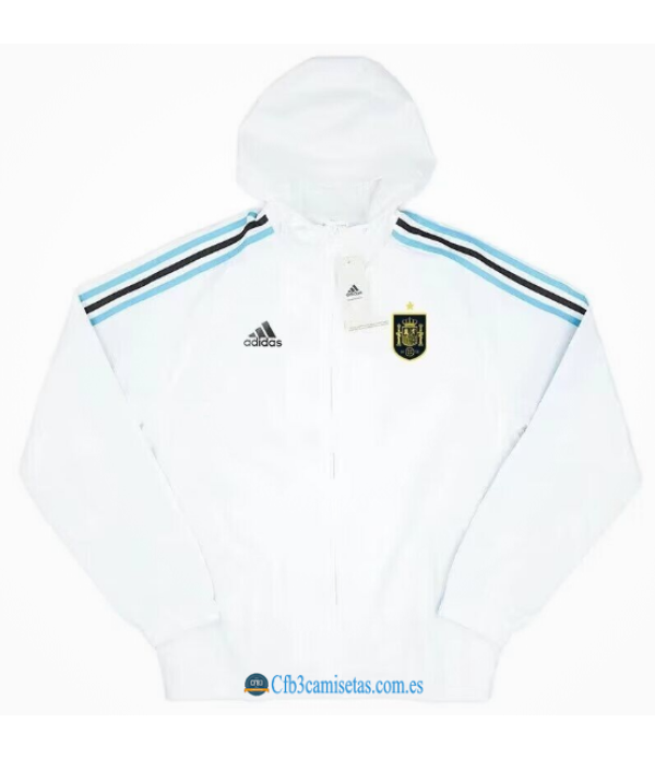 CFB3-Camisetas Chaqueta con capucha españa 2024 white