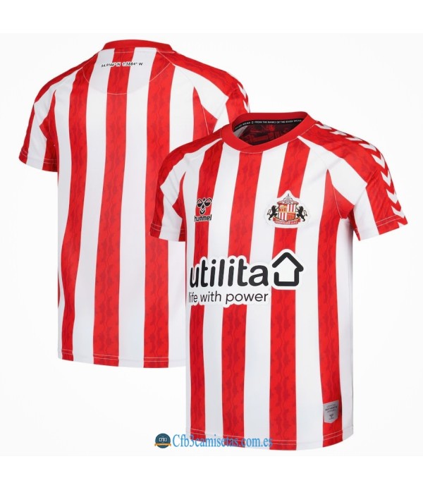 CFB3-Camisetas Sunderland 1a equipación 2024/25