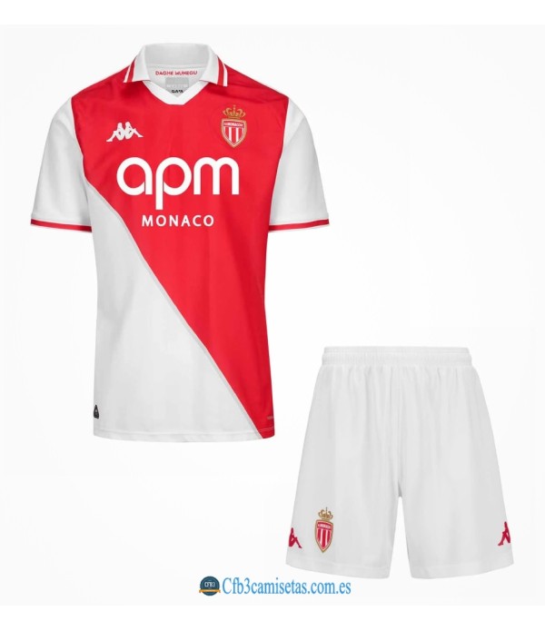 CFB3-Camisetas As monaco 1a equipación 2024/25 - niÑos