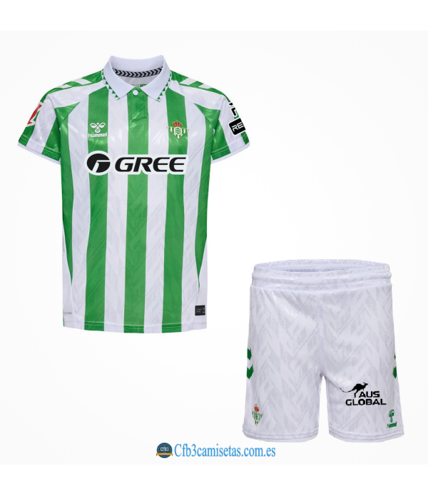 CFB3-Camisetas Betis 1a equipación 2024/25 - ninos