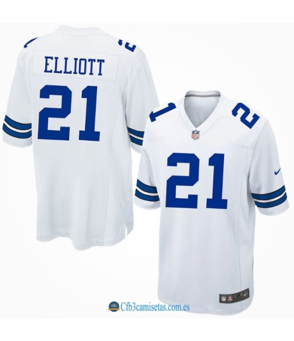 CFB3-Camisetas Ezekiel elliott dallas cowboys - road