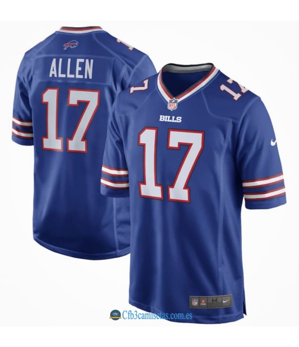 CFB3-Camisetas Josh allen buffalo bills - royal